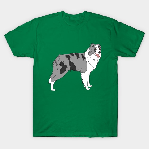 Border Collie T-Shirt by Adastumae